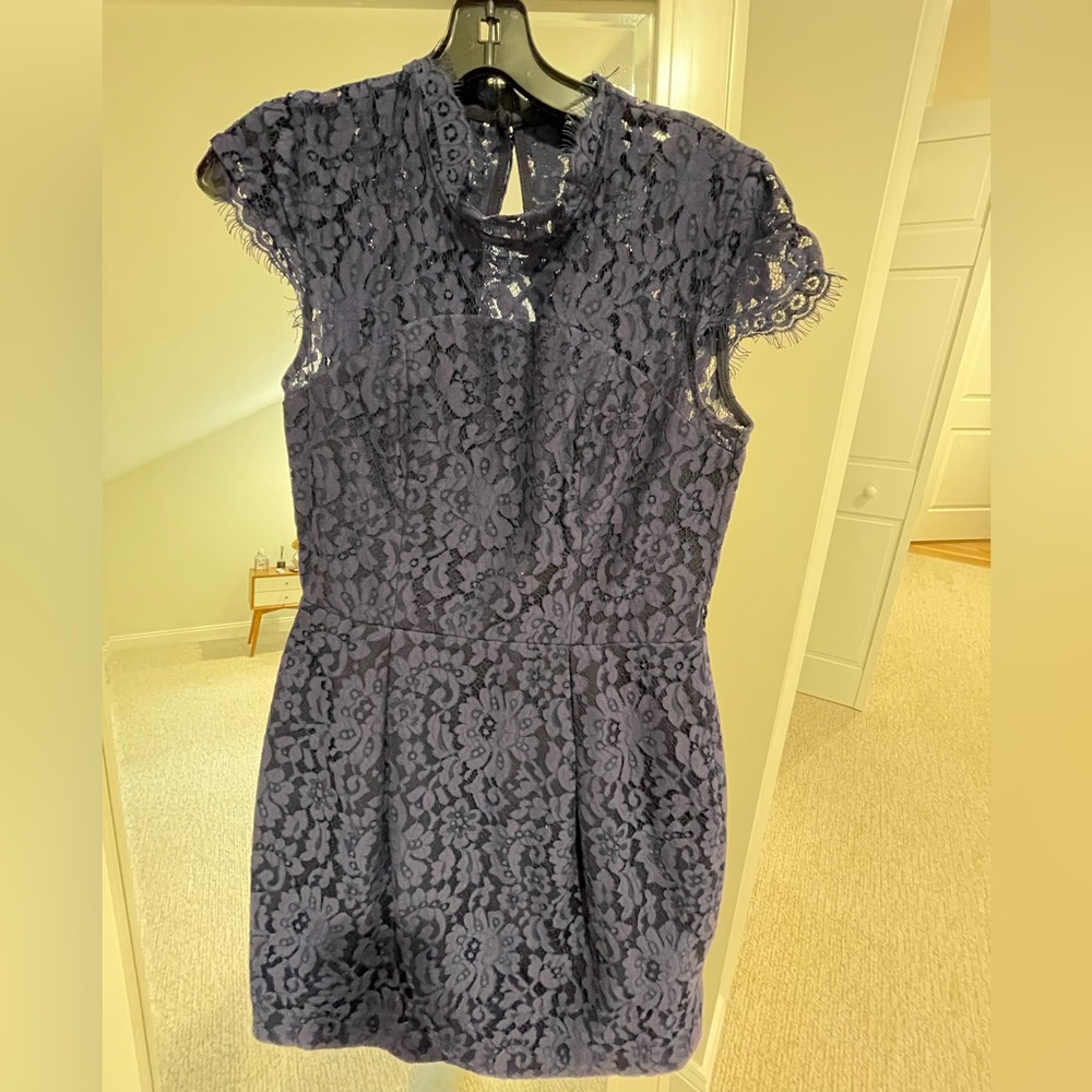 Keepsake blue lace mini dress Size S